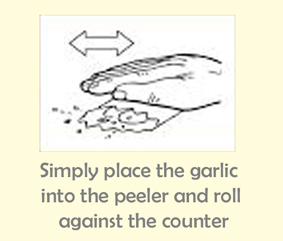 Silicone garlic peeler instructions
